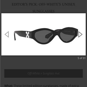 MUST SELL BY 9/30 Off-White Sunglasses